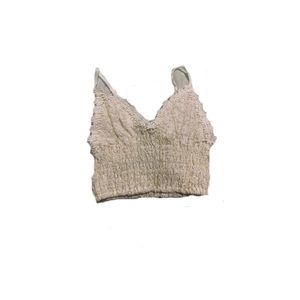 princess polly white/gold flower top